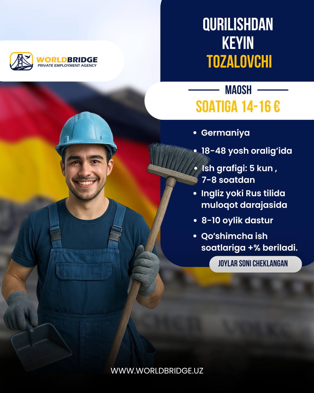 Qurilishdan keyin tozalash ishlari